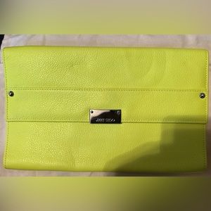Jimmy Choo Reese Clutch Neon Yellow